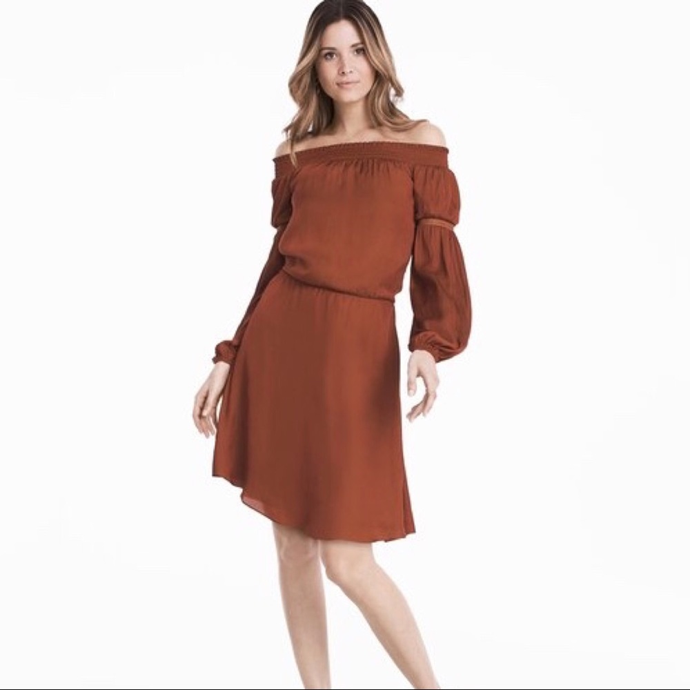 ❌SOLD❌ NWT OFF-THE-SHOULDER BLOUSON DRESS